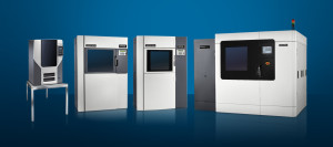 La linea completa di stampanti 3D di Stratasys, che rappresentano soltanto una delle tante tecnologie disponibili di stampa additiva. 