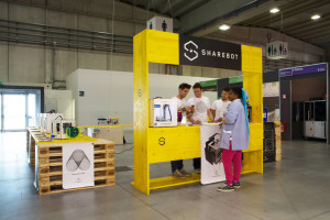 Lo stand di Sharebot a 3D Print Hub.
